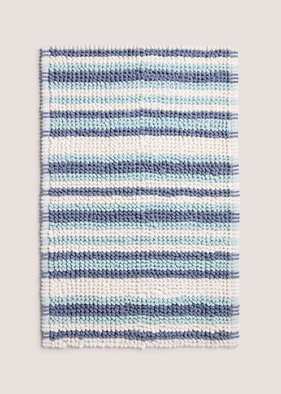 Ice Cream Stripe Chenille Bath Mat (40x25cm)