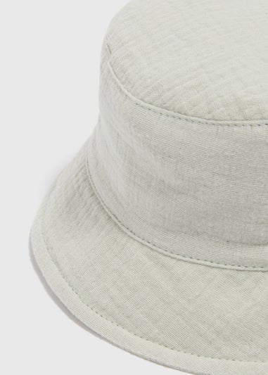 Baby Sage Crinkle Bucket Hat (Newborn-24mths)