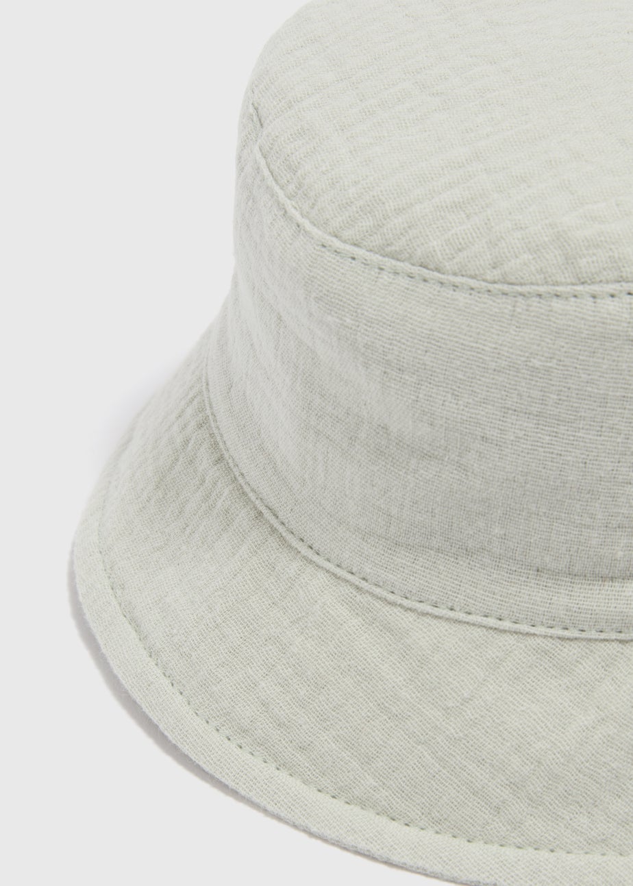 Baby Sage Crinkle Bucket Hat (Newborn-24mths)