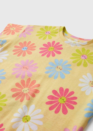 Girls Yellow Daisy T-Shirt (1-7yrs)