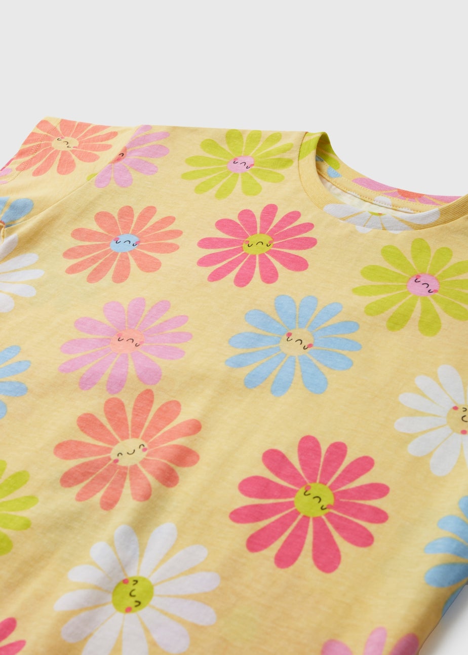 Girls Yellow Daisy T-Shirt (1-7yrs)
