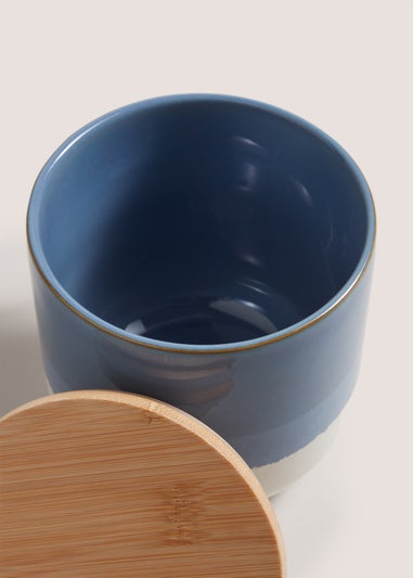 Indigo Canister (12cm x 13.5cm)