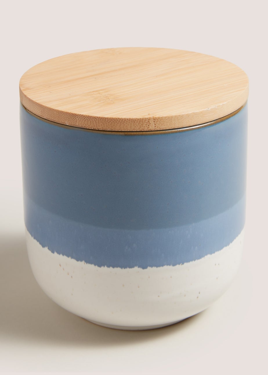 Indigo Canister (12cm x 13.5cm)