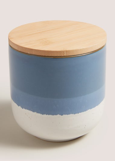 Indigo Canister (12cm x 13.5cm)