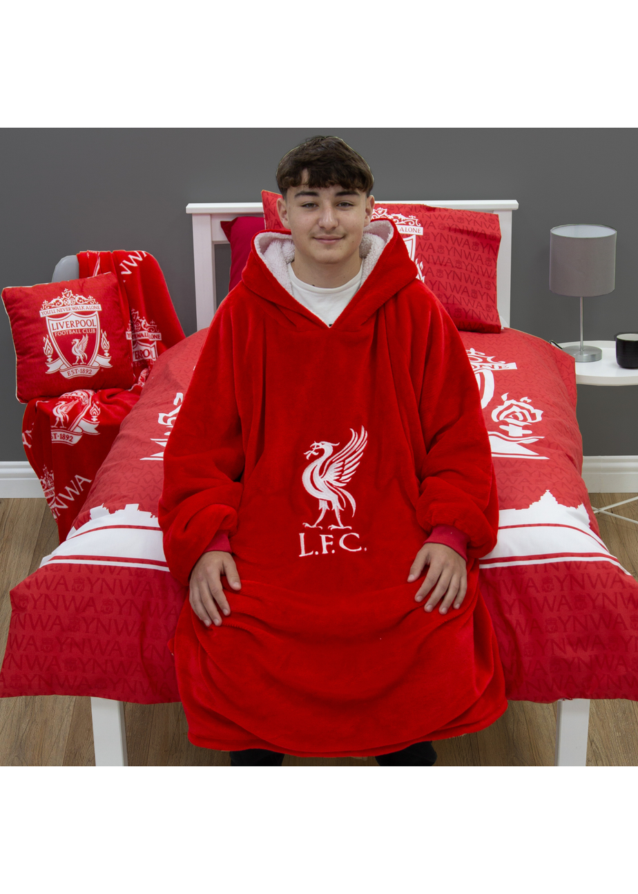 HUGZEE Liverpool FC Redout Wearable Hooded Throw