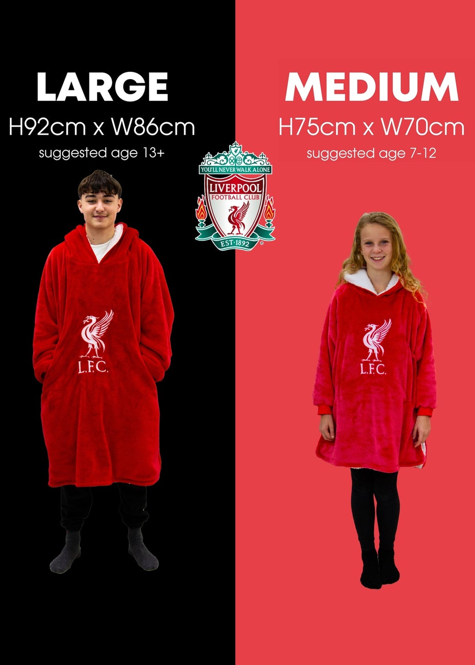 HUGZEE Liverpool FC Redout Wearable Hooded Throw