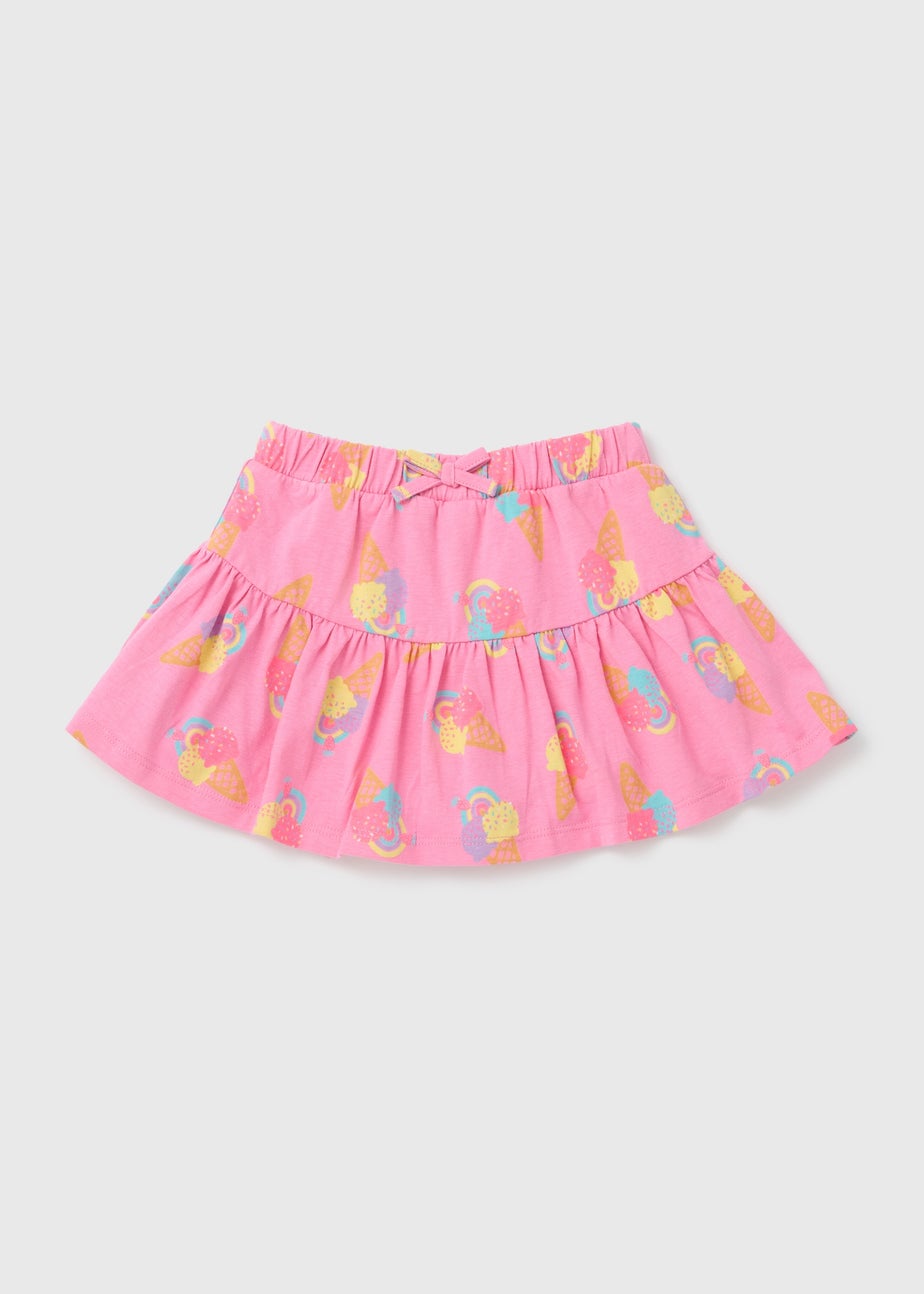 Girls Pink Ice Cream Skort (1-7yrs)