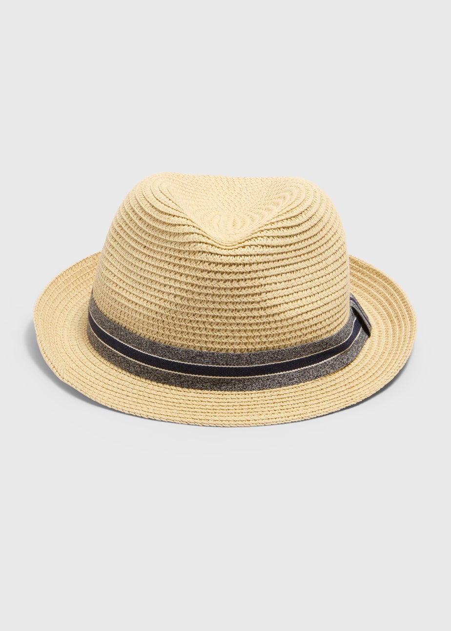 Boys Beige Trilby Hat (3-10yrs)