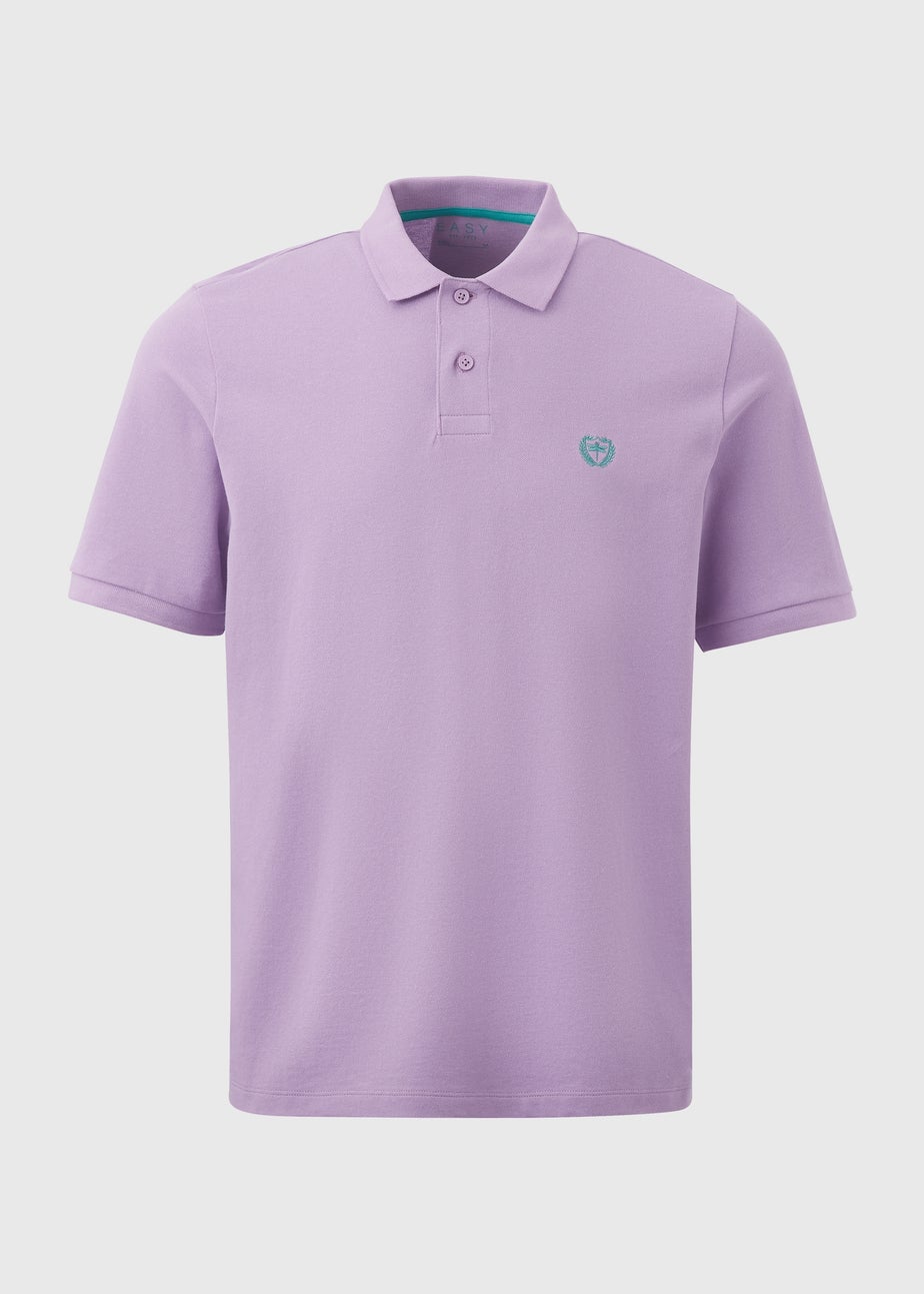 Lilac Solid Polo Shirt
