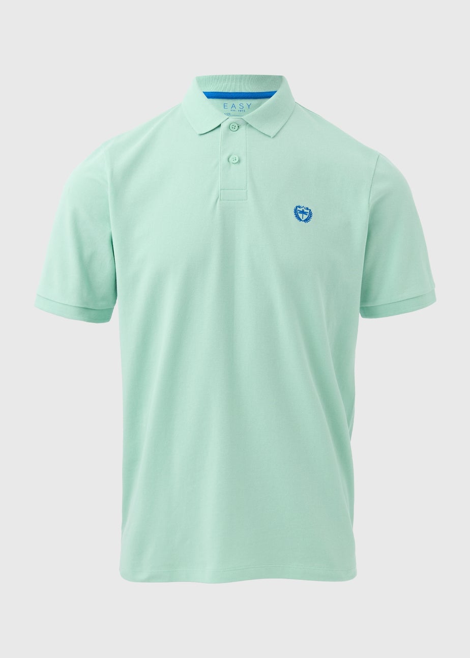 Mint Green Solid Polo Shirt