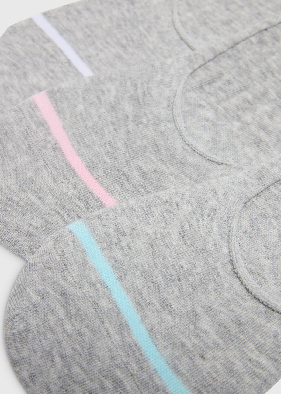 3 Pack Grey No Show Socks