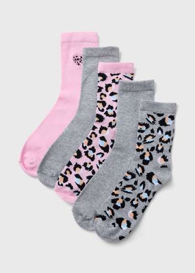5 Pack Crew Socks