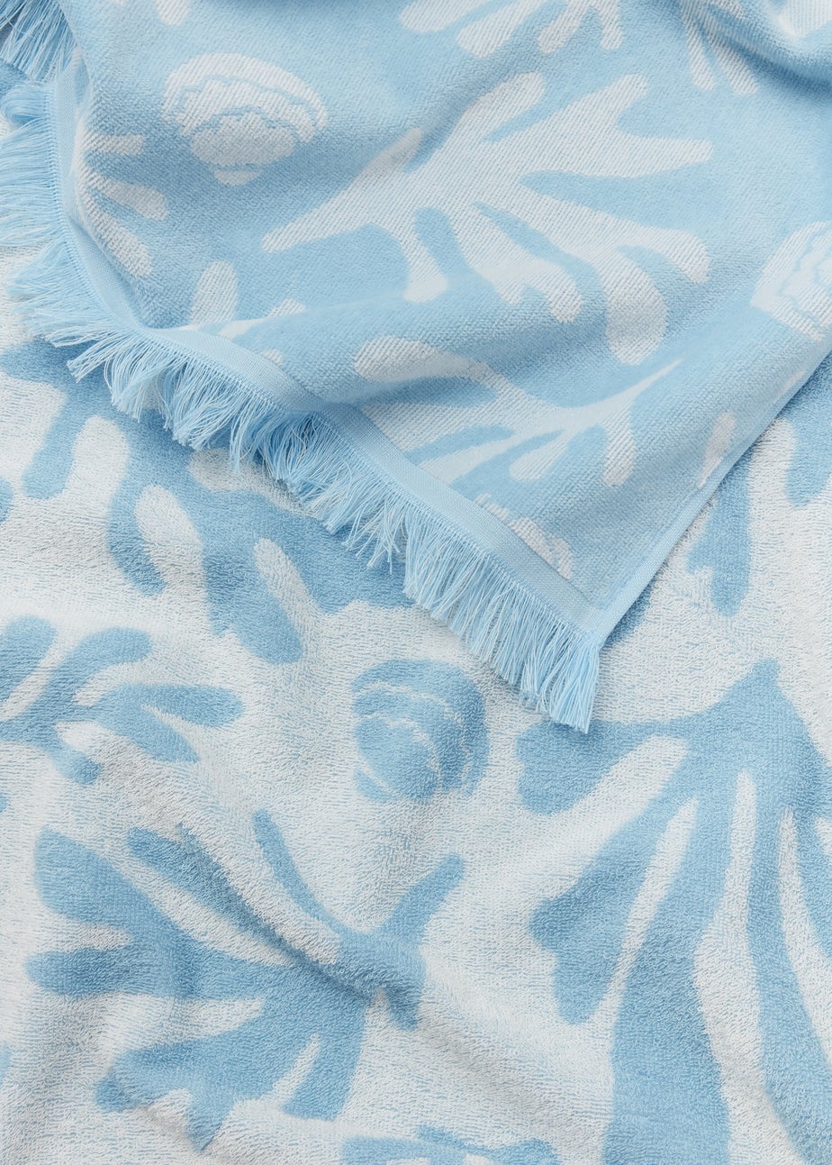 Blue Reef Jacquard Beach Towel (80cm x 160cm)
