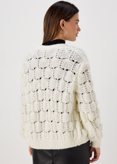 Cream Lofty Cardigan