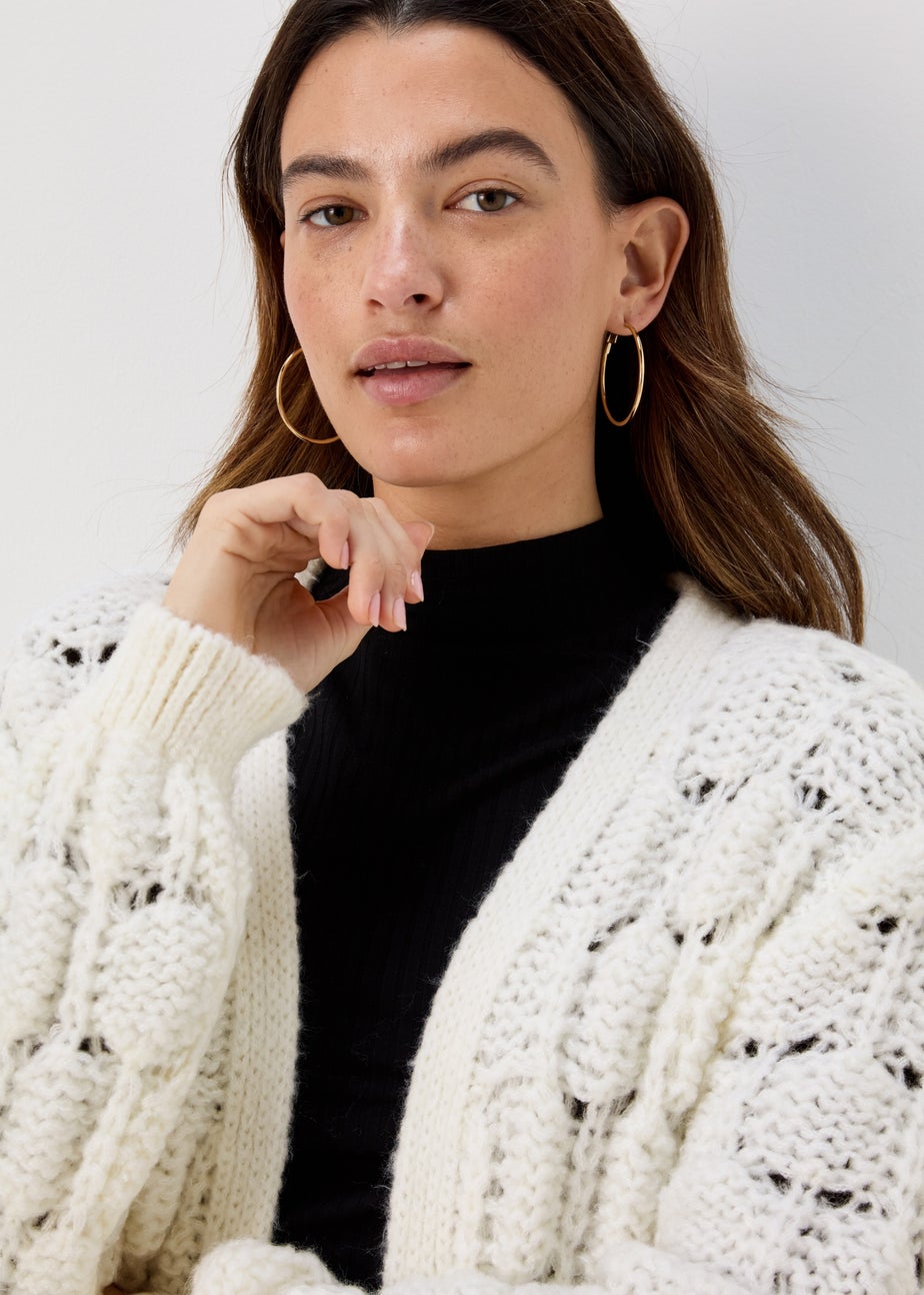 Cream Lofty Cardigan