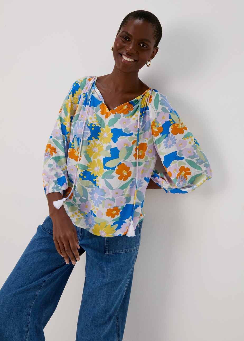 Multicolour Floral Print Blouse