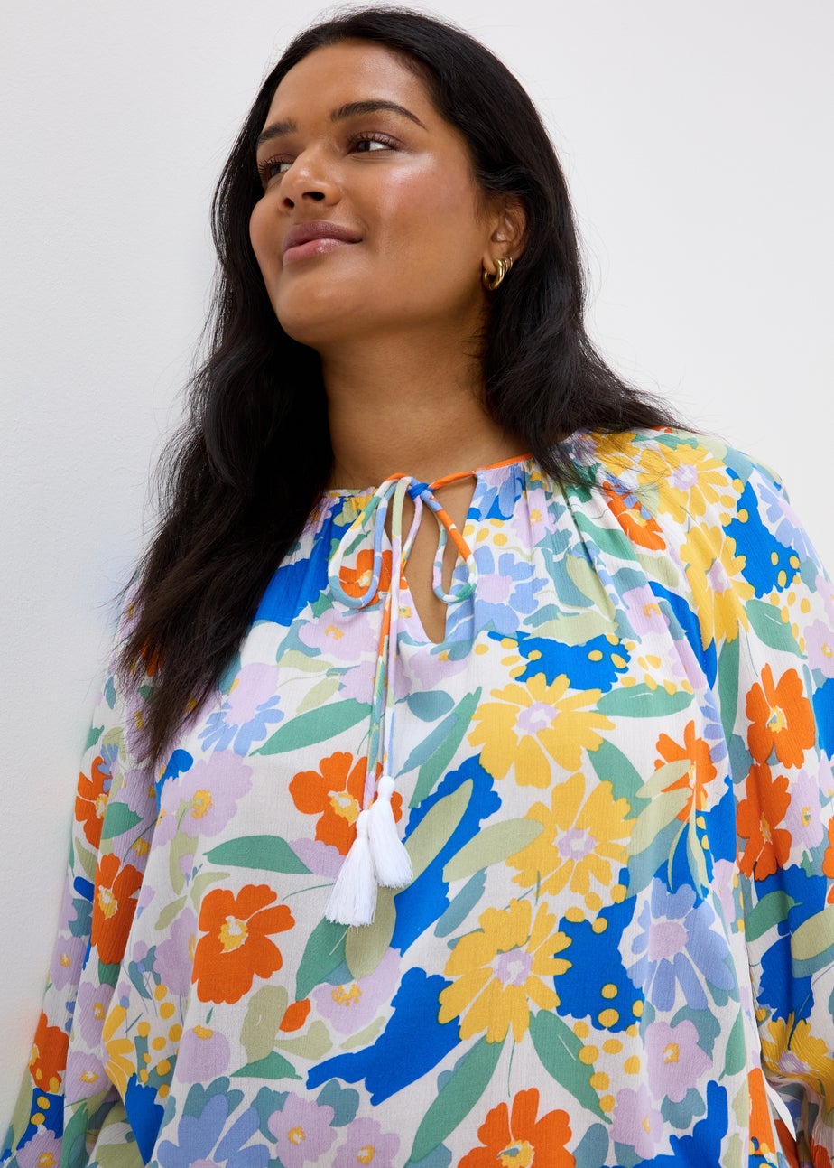 Multicolour Floral Print Blouse