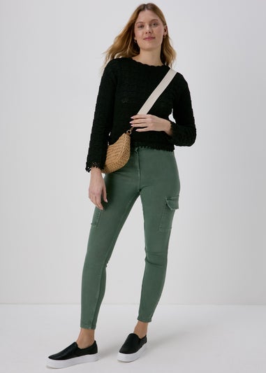 Black Pretty Stitch Jumper