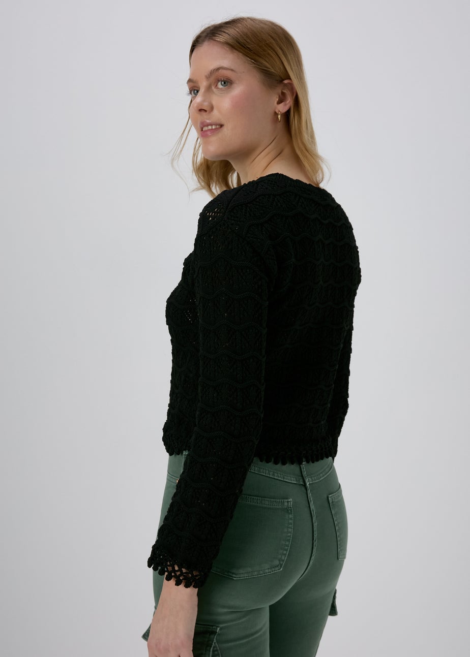 Black Pretty Stitch Jumper