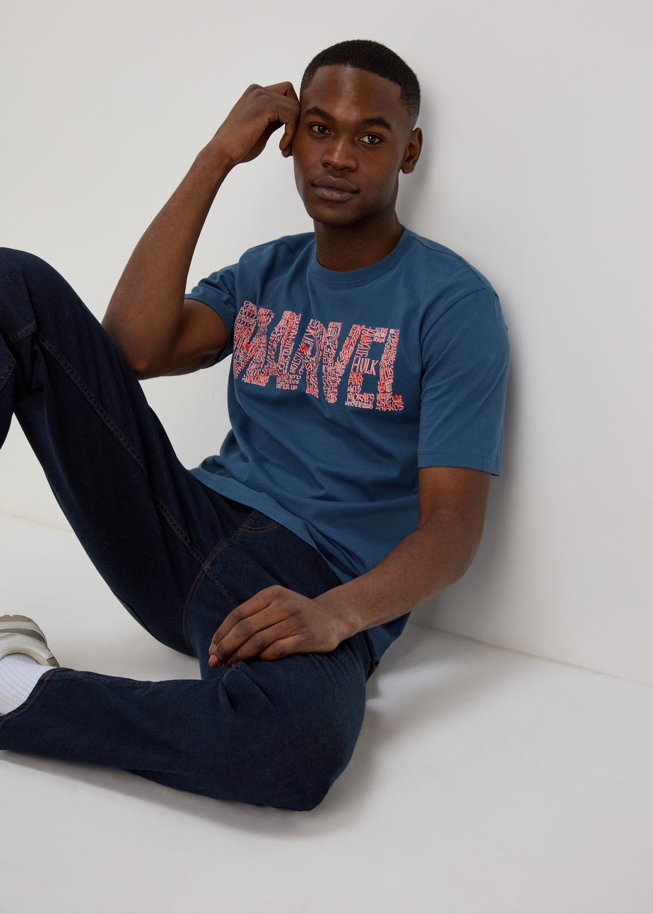 Marvel Blue Logo T-Shirt