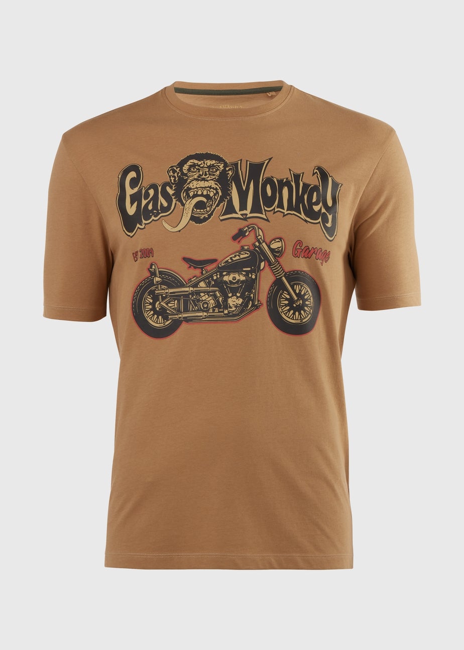 Mustard Gas Monkey Motor T-Shirt