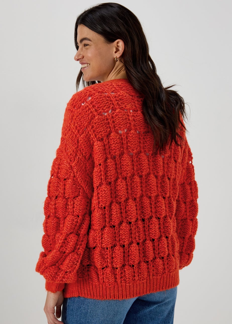 Red Lofty Cardigan