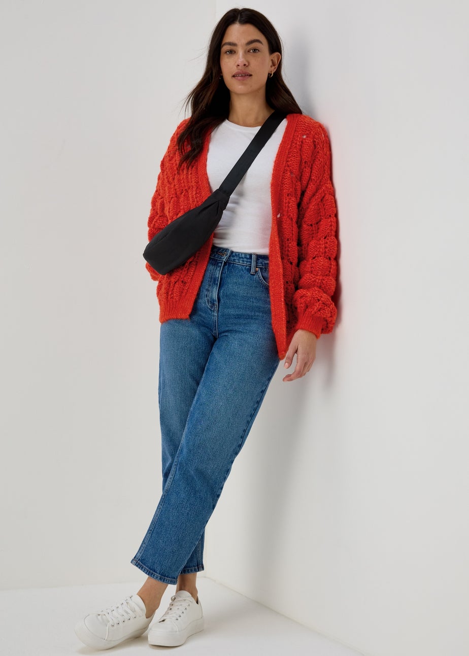 Red Lofty Cardigan