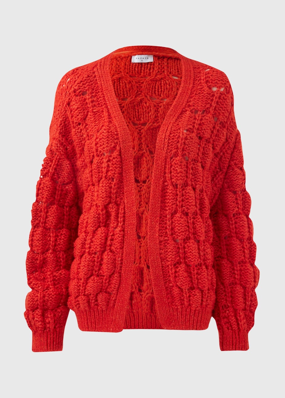 Red Lofty Cardigan
