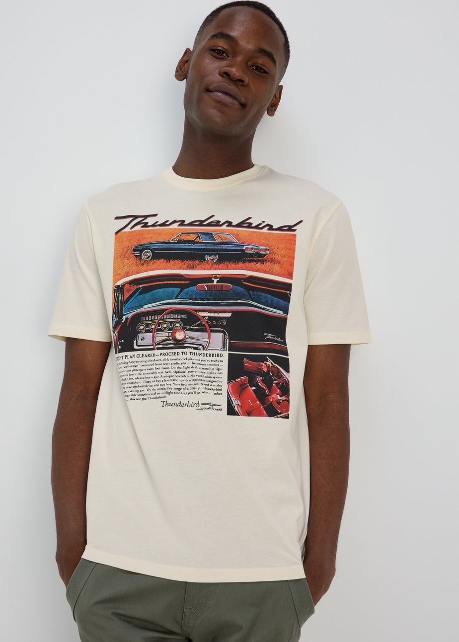 Ecru Thunderbirds Cotton T-Shirt