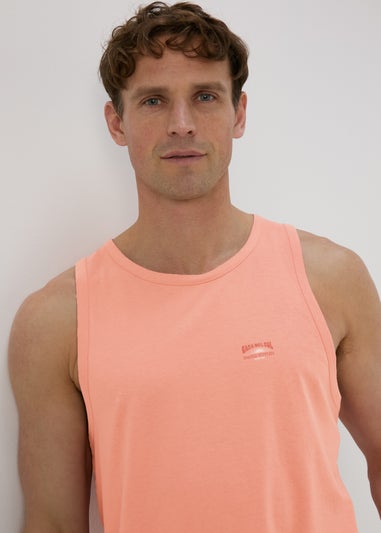 Orange Ringer Jersey Vest