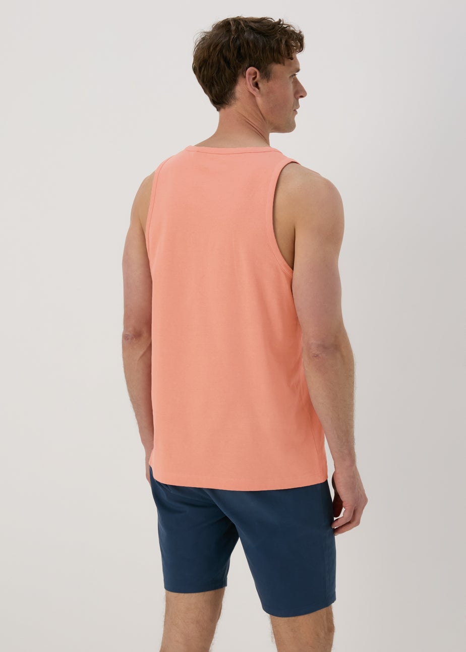 Orange Ringer Jersey Vest