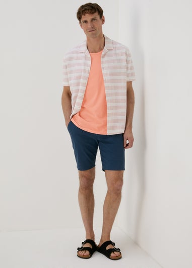 Orange Ringer Jersey Vest