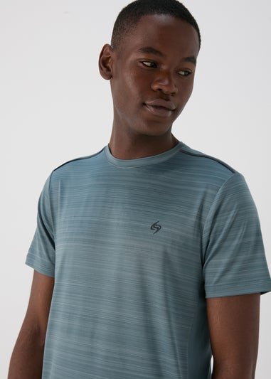 Souluxe Sage Space Dye Woven T-Shirt