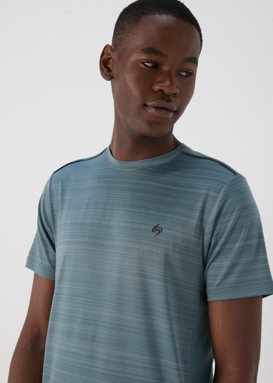 Souluxe Sage Space Dye Woven T-Shirt