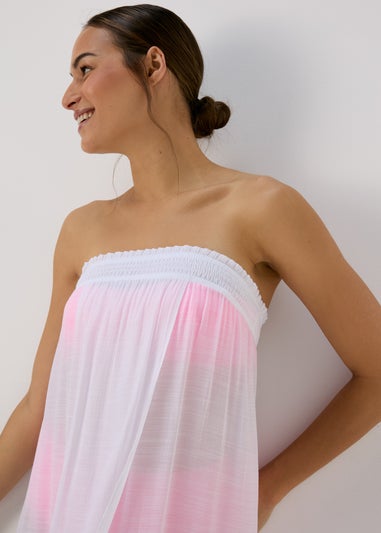 White Bandeau Maxi Dress