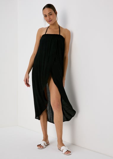 Black Bandeau Maxi Dress
