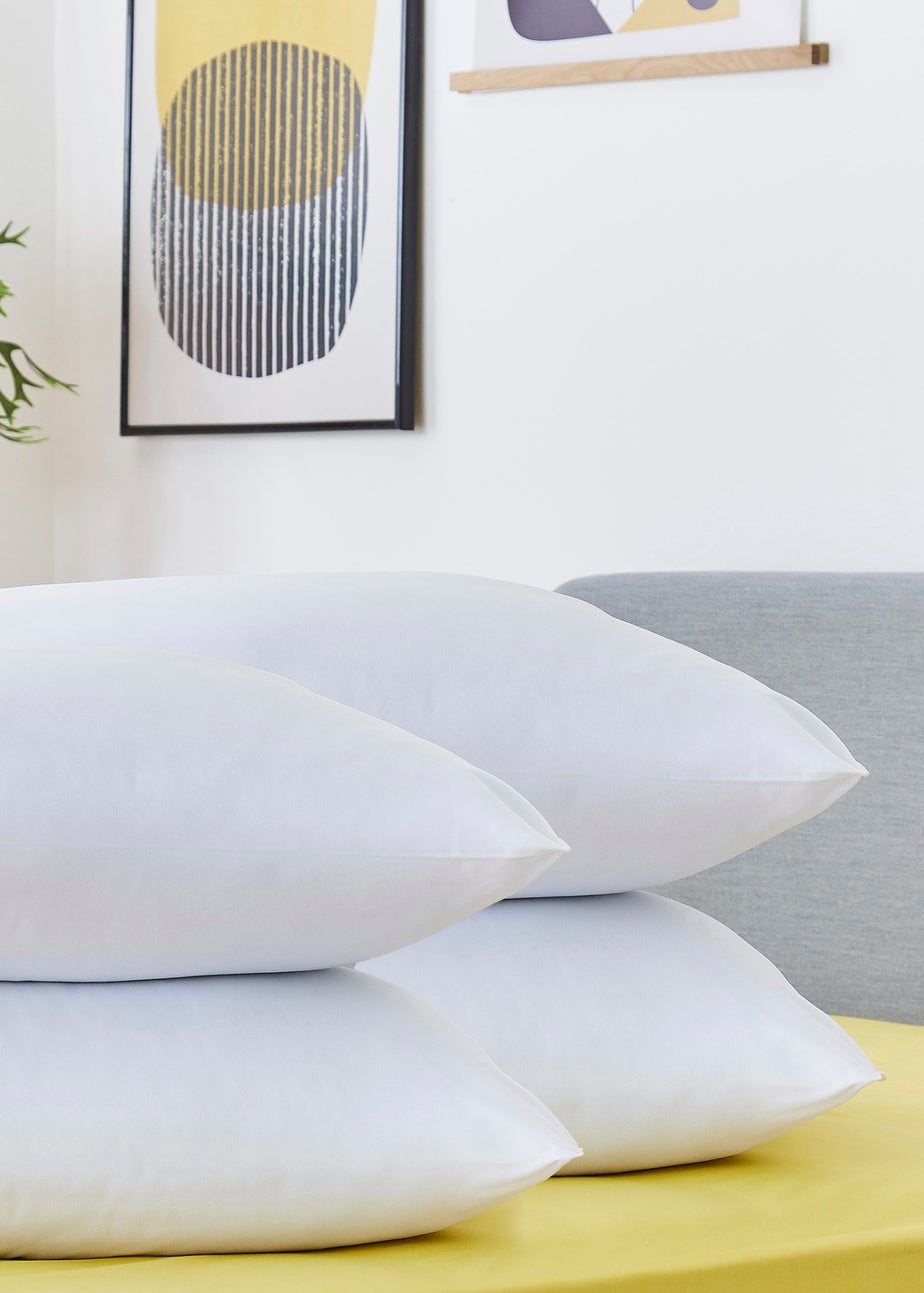 Snug 4 Pack White Deeply Dreamy Pillow Set