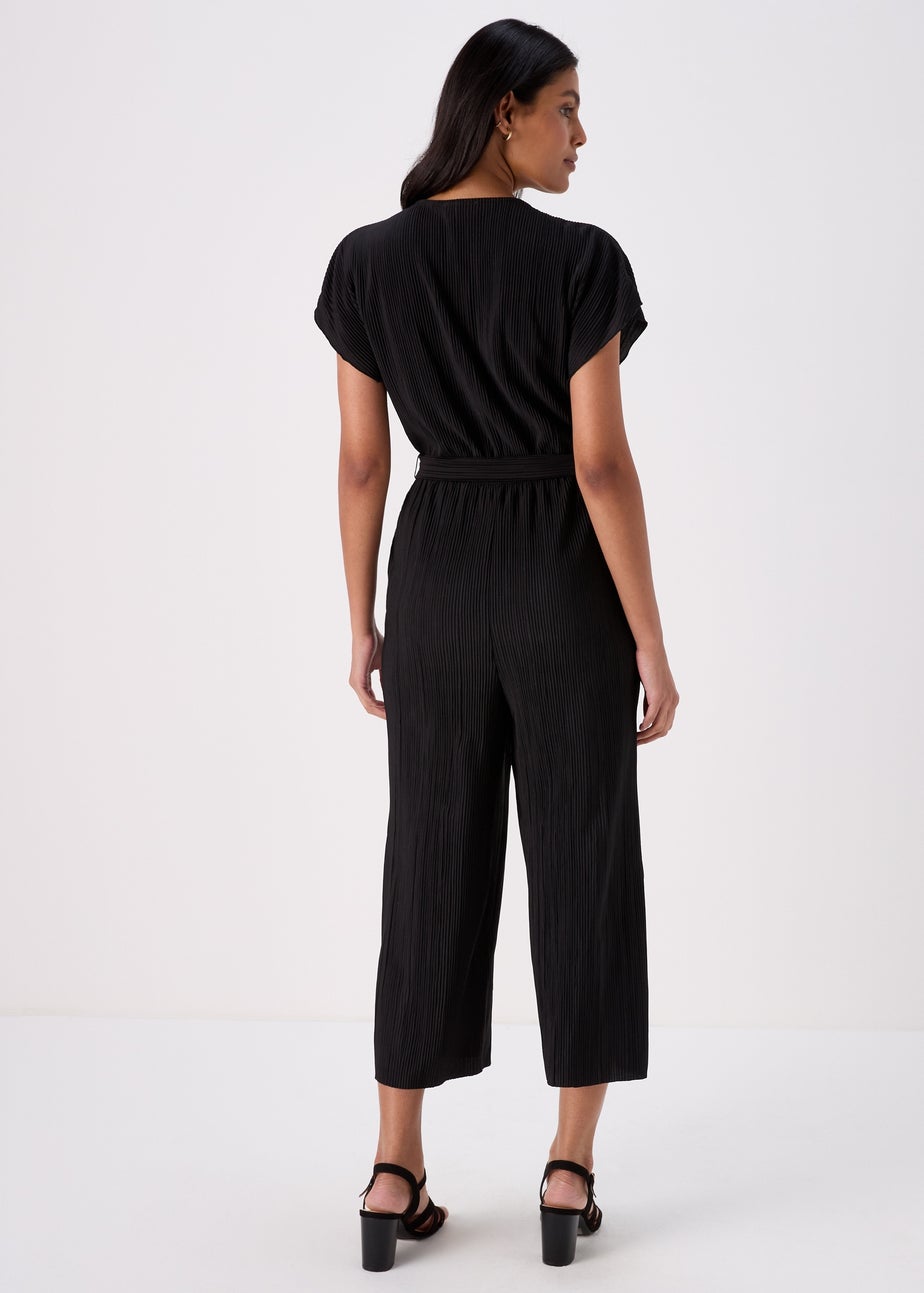 Black Plisse Jumpsuit