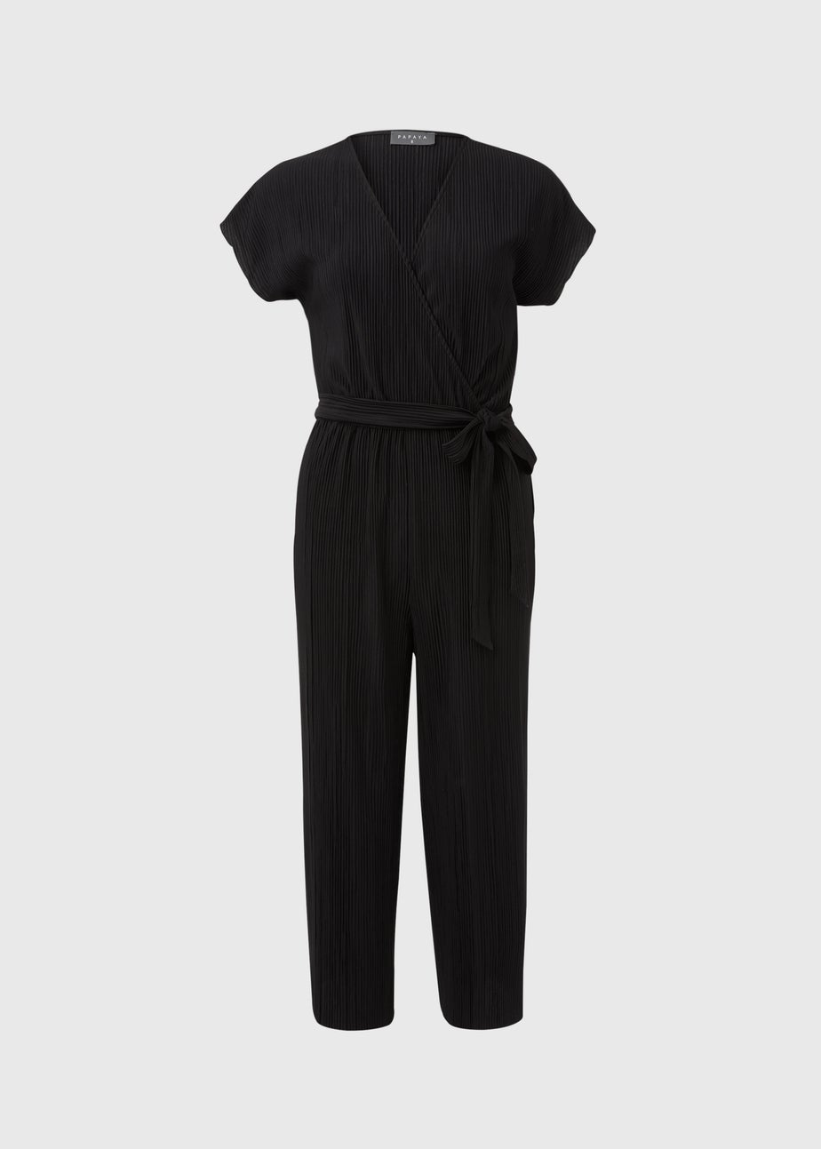 Black Plisse Jumpsuit