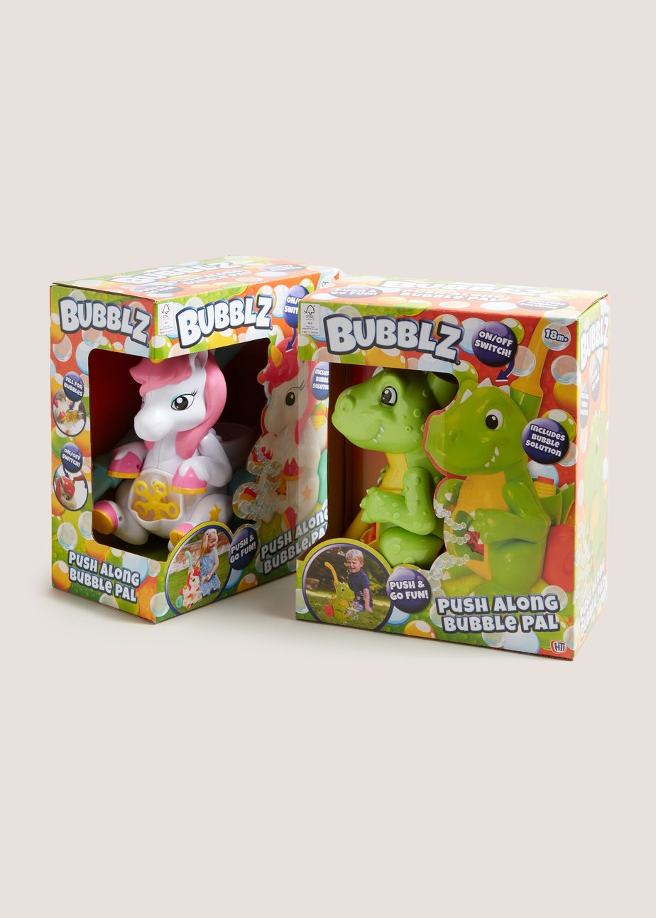 Kids Dino & Unicorn Bubble Mower