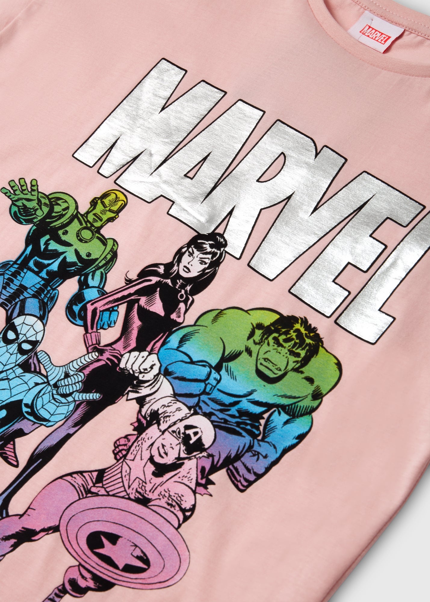 Marvel Mädchen T-Shirt "She-Hulk Comic Poster" – Offizielles Lizenzprodukt, Weiß, Größe 8 Jahre, 100% Baumwolle
