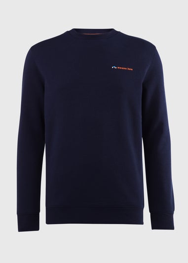 Navy Embroidered Sweatshirt