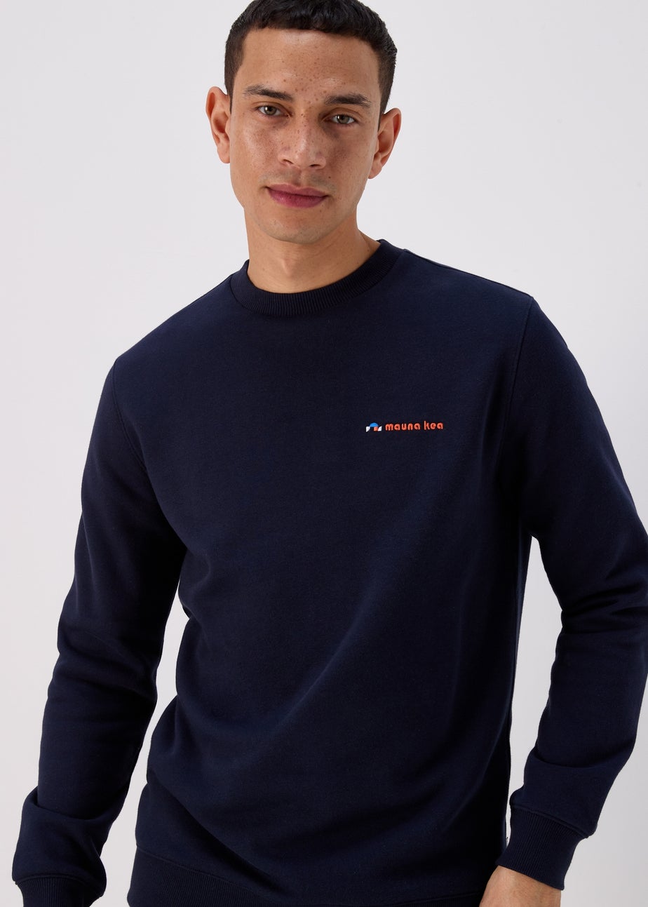 Navy Embroidered Sweatshirt
