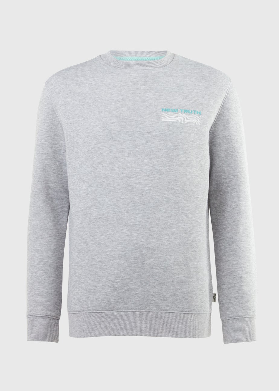 Light Grey Embroidered Sweatshirt
