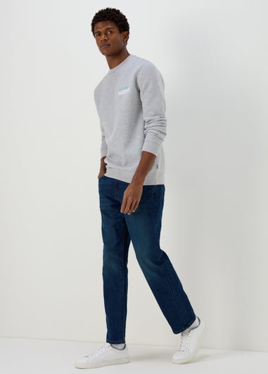 Light Grey Embroidered Sweatshirt