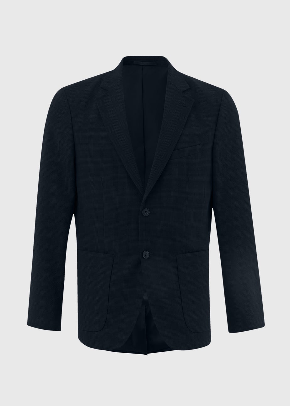 Taylor & Wright Navy Seersucker Blazer