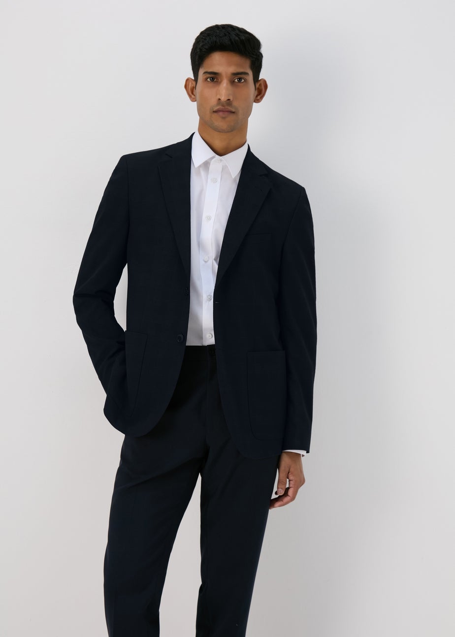 Taylor & Wright Navy Seersucker Blazer