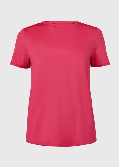 Souluxe Pink Longline Sports T-Shirt
