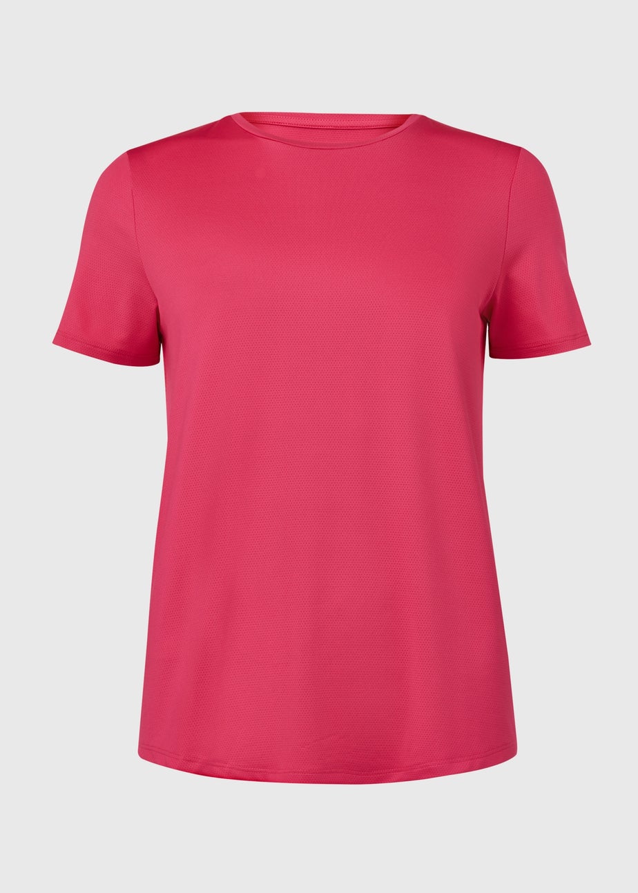 Souluxe Pink Longline Sports T-Shirt