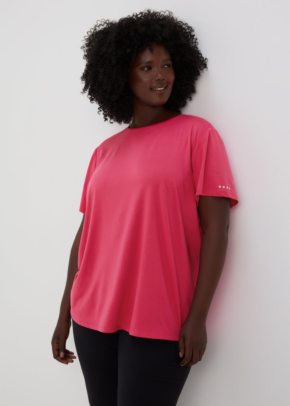Souluxe Pink Longline Sports T-Shirt